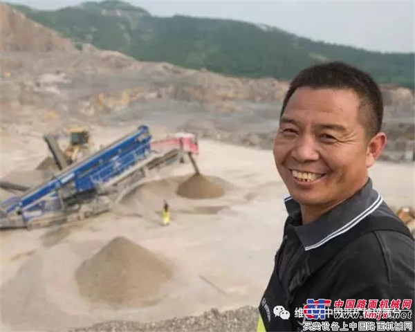 克磊镘移动式设备在淄博市采石场的应用