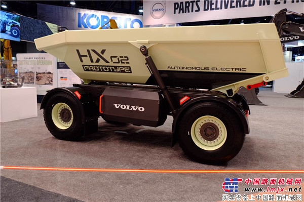 沃爾沃建築設備推出新一代概念設備HX2電動裝載車