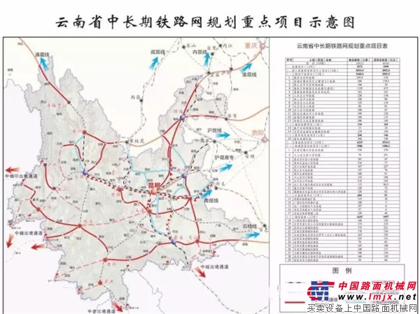 规模2365公里 云南12个铁路项目火热筹备中