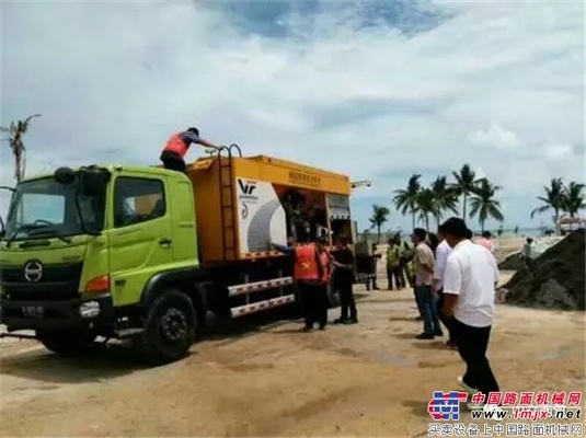 西筑设备奔赴印尼，勿里洞岛靓丽登场