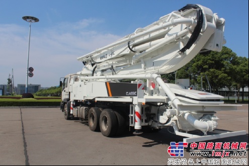 高效融合打造海外市场新势力 中联重科K43C泵车在湖南成功下线