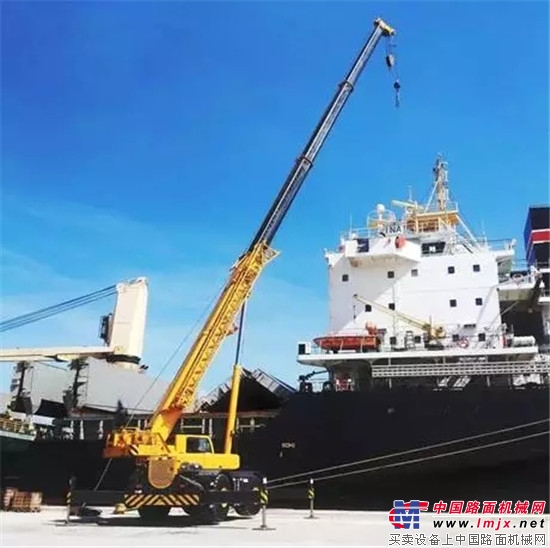 牛！5台来自中国品牌的越野轮胎起重机助力世界最大的船舶维修港！
