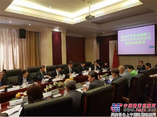  山推参加山东政府高级访问团  开启中哈合作新篇章