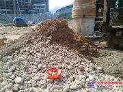 上海金泰SZ80-35瓯江河畔再施咬合桩 卵石地层成孔难题迎刃而解