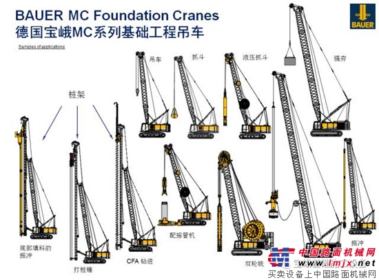 宝峨MC系列重载循环吊车十年发展历程，多功能主机全面拓展各种基础工程工法 