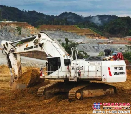利勃海爾R 9100 礦用挖掘機工作報告