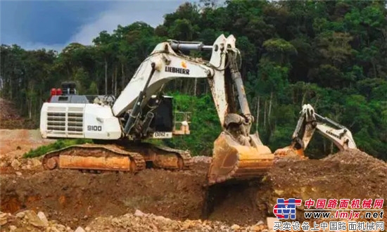 利勃海尔R 9100 矿用挖掘机工作报告