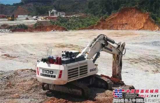 利勃海尔R 9100 矿用挖掘机工作报告