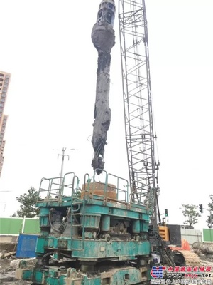 盾安DTR2005H为上海普陀区祁顺路桥桩清障 