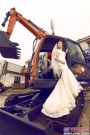 鬥山私人訂製的“工程機械風婚紗照”