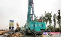 上海金泰11台SMC工法鑽機包攬東營“黃水東調”應急工程25公裏防滲牆施工 