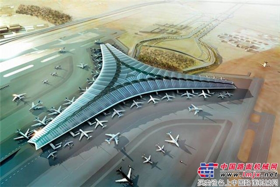 中联重科超大型塔机助建科威特航空港  创国内出口最大行走塔机新纪录
