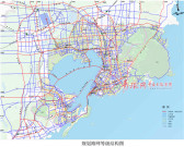 山东：青岛中心城区道路网规划：六横九纵 环湾放射