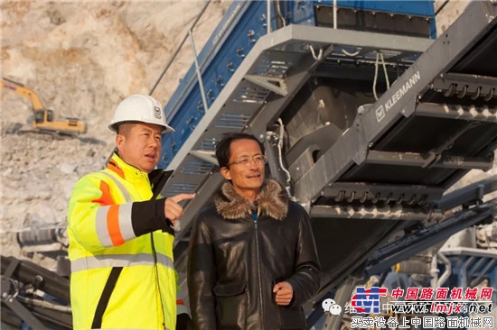 克磊镘设备成功应用于山东青岛花岗岩破碎项目