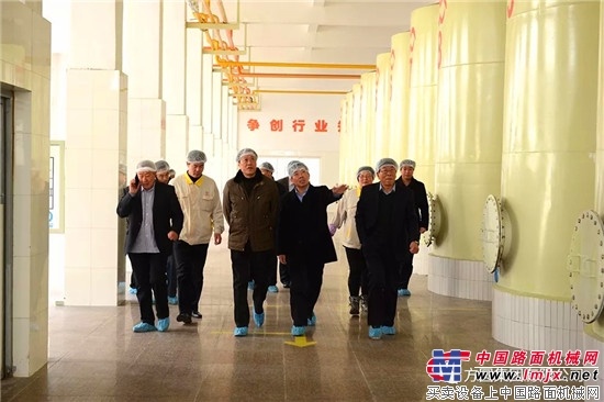 烟台市粮食局局长盖光竹一行领导参观考察方圆集团