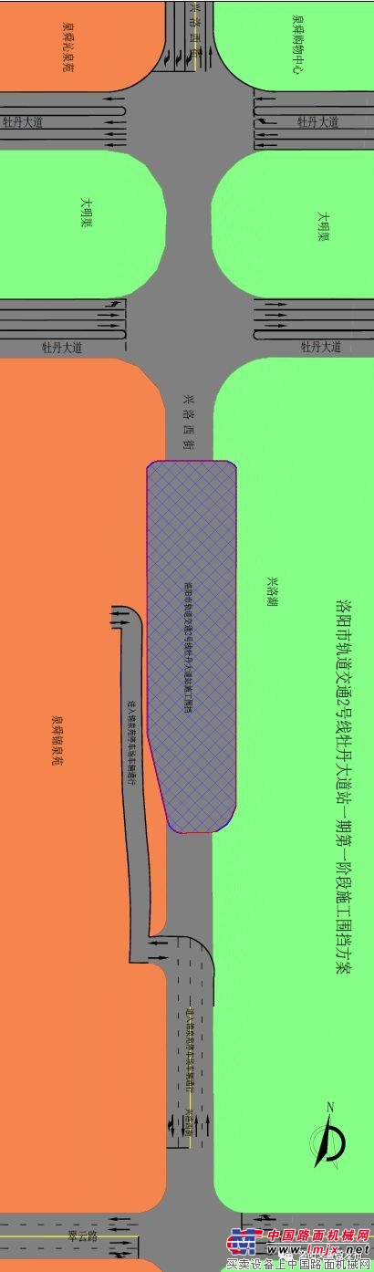 河南：洛陽軌道交通二號線首座站點（牡丹大道站）開工啦！