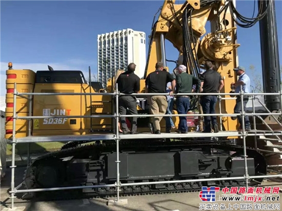 上海金泰“欧Ⅳ”产品北美市场先行 “ F ”型旋挖钻机盛装亮相2018奥兰多国际深基础大会 