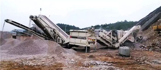 南方路机移动破碎生产线应用于贵州贵阳碎石骨料破碎、路基底层、水稳层 