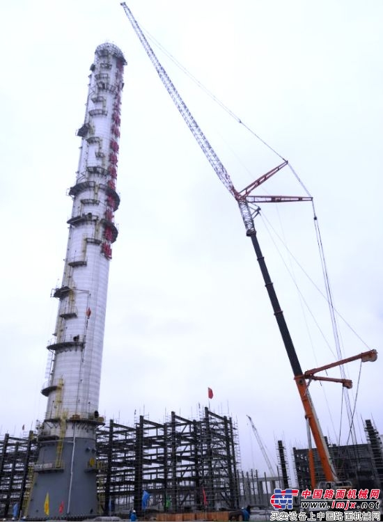 中聯重科QAY400挑戰高空精細作業 助力浙江石化乙烯項目 