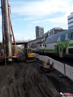 玉柴挖掘机助力芬兰高铁建设 