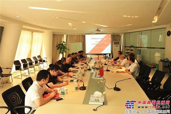 广州市住建委机制砂生产调研组一行莅临南方路机考察调研