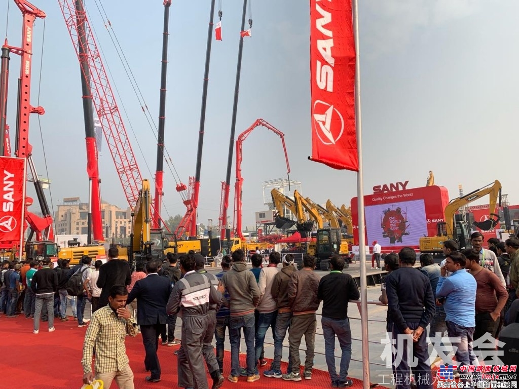 第五届印度国际工程机械、建材机械及工程车辆展览会(Bauma Conexpo India 2018)隆重开幕