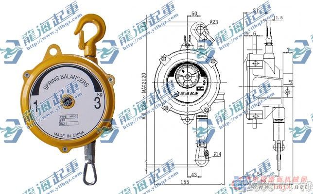 供应弹簧平衡器龙海弹簧平衡器使用寿命长