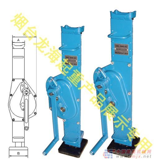 供应日本进口手摇挎顶龙海手摇千斤顶XL
