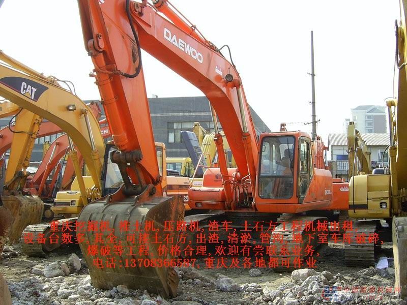 出租供应重庆挖掘机推土机压路机渣车土石方工程机械