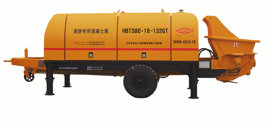 华强京工 HBTS80-18-132GT 高铁制梁专用混凝土输送泵视频