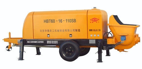 华强京工HBT60.16.110SB拖式电动混凝土输送泵高清图 - 外观