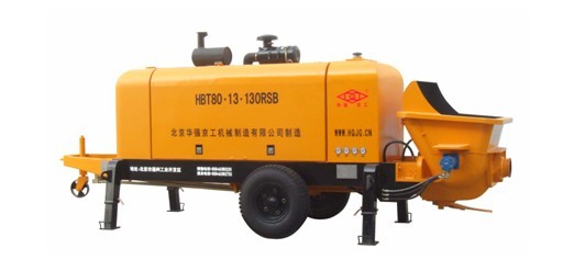 华强京工HBT80.13.130RSB拖式柴油混凝土输送泵参数
