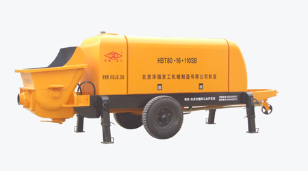 華強京工HBT80.16.110SB拖式電動混凝土輸送泵高清圖 - 外觀