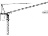 克瑞D160动臂系列塔式起重机高清图 - 外观
