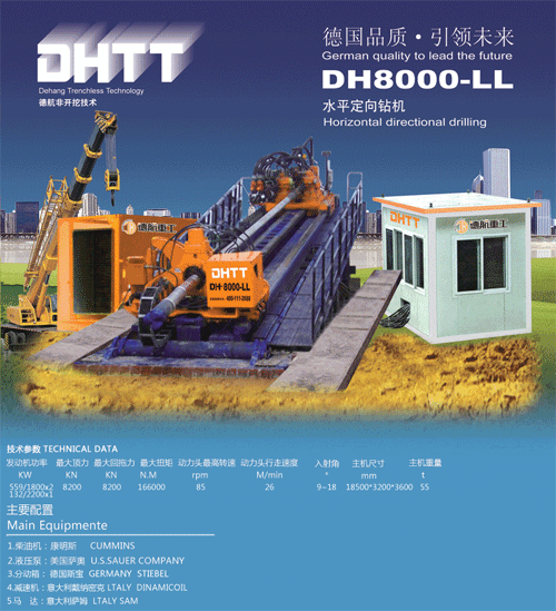 德航重工DH8000-LL水平定向钻