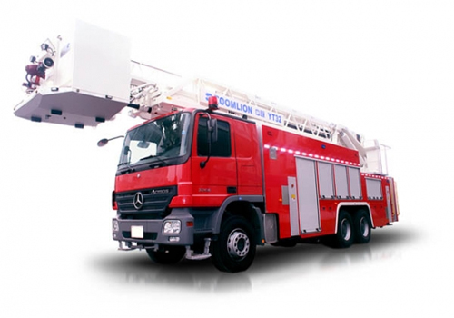 中联重科ZLJ5320JXFYT32型多功能云梯消防车高清图 - 外观
