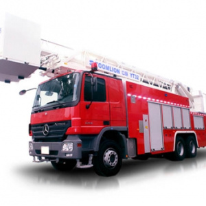 中联重科ZLJ5320JXFYT32型多功能云梯消防车高清图 - 外观