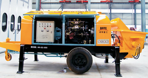 波特重工HBT电机系列拖泵(川崎油泵)高清图 - 外观
