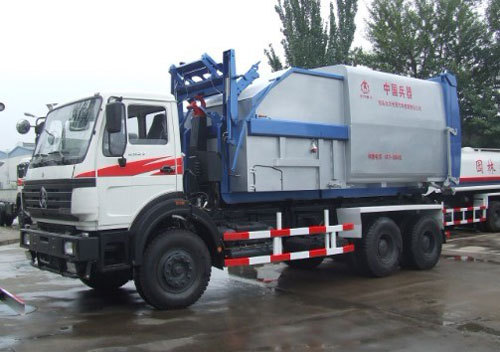 内蒙古北方重工BZ5250ZXX型25吨车厢可卸式垃圾车