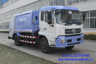 青岛中集环卫ZJV5120ZYSHBE型8-10立方 压缩式垃圾车高清图 - 外观