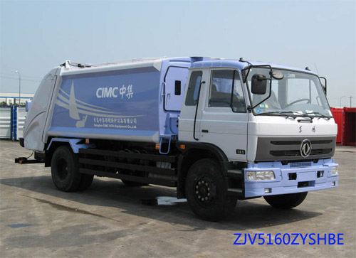 青岛中集环卫ZJV5160ZYSHBE型12-14立方 压缩式垃圾车高清图 - 外观