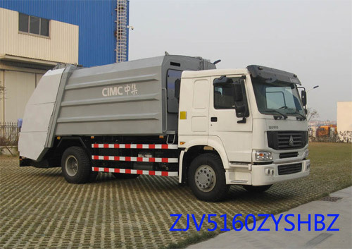 青岛中集环卫ZJV5160ZYSHBZ型16-18立方 压缩式垃圾车参数