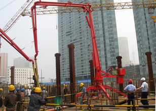 建研HGY17移動式混凝土布料機高清圖 - 外觀