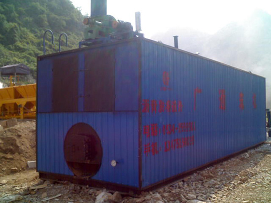 廣通 LQT-4噸燃煤裝置式 瀝青脫桶融化設備（油缸推進式）