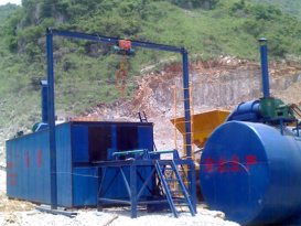 廣通 ZLT-4噸型 瀝青脫桶融化設備（油缸推進式）