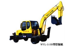 华鑫WYL-3.0B轮式挖掘机