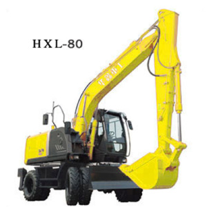 华鑫HXL-80(360度轮式挖掘机)高清图 - 外观