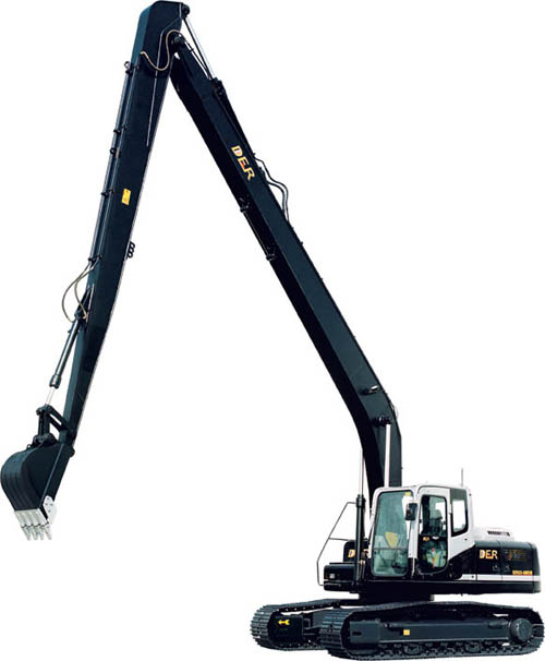德尔重工DER323-8加长臂挖掘机高清图 - 外观