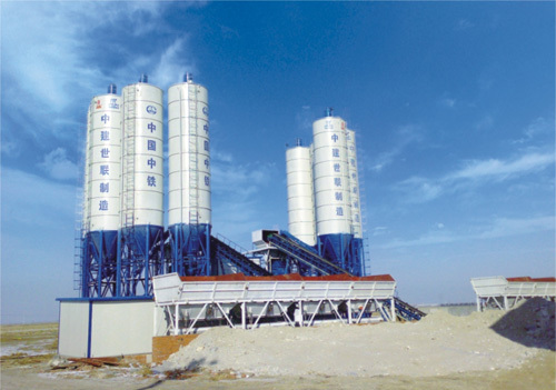 中建機械環保節能混凝土攪拌站90m3混凝土攪拌站