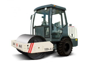路捷YZD-33吨单钢轮振动压路机高清图 - 外观